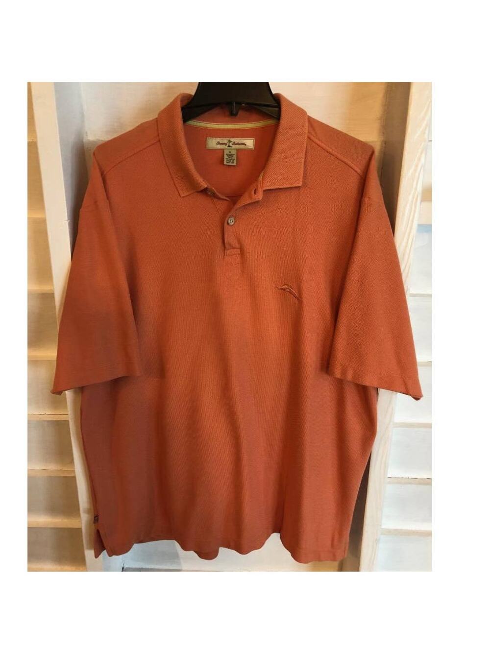 Tommy Bahama Men's SS Polo Orange XL Golf Vacation Everyday Shirt